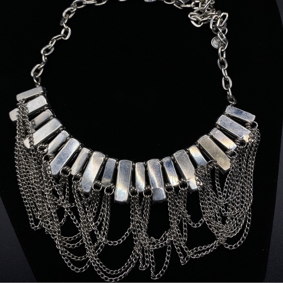 SIMPLY VERA Vera Wang Chain & Faux Tortoise Cabachons Statement Necklace - Picture 4 of 8